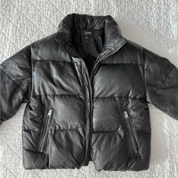 LAMARQUE Women's Black Down Puffer Jacket - Picture 3 of 16